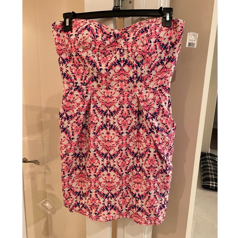 Brand New MM Couture Size Large Strapless Dress